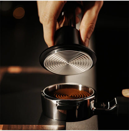 Heavy Duty Espresso Tamper with 4-Spring 30lbs Pressure Feedback