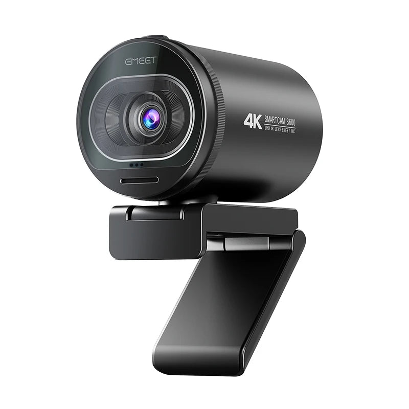 4K USB Webcam with Autofocus and Dual Microphones