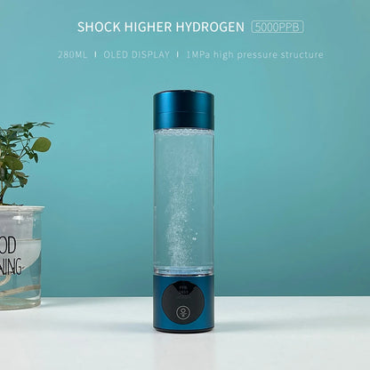 Portable Hydrogen Water Generator Bottle Nano Tech 3 Uses