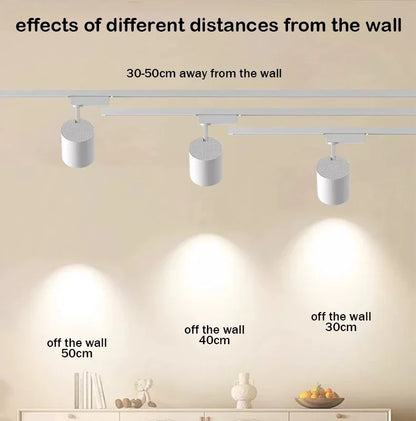 10PCS White LED Track Spotlights Super Bright Ceiling Lamps