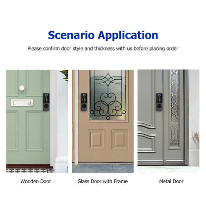 Smart Outdoor Gate Lock Fingerprint WiFi RFID Keyless