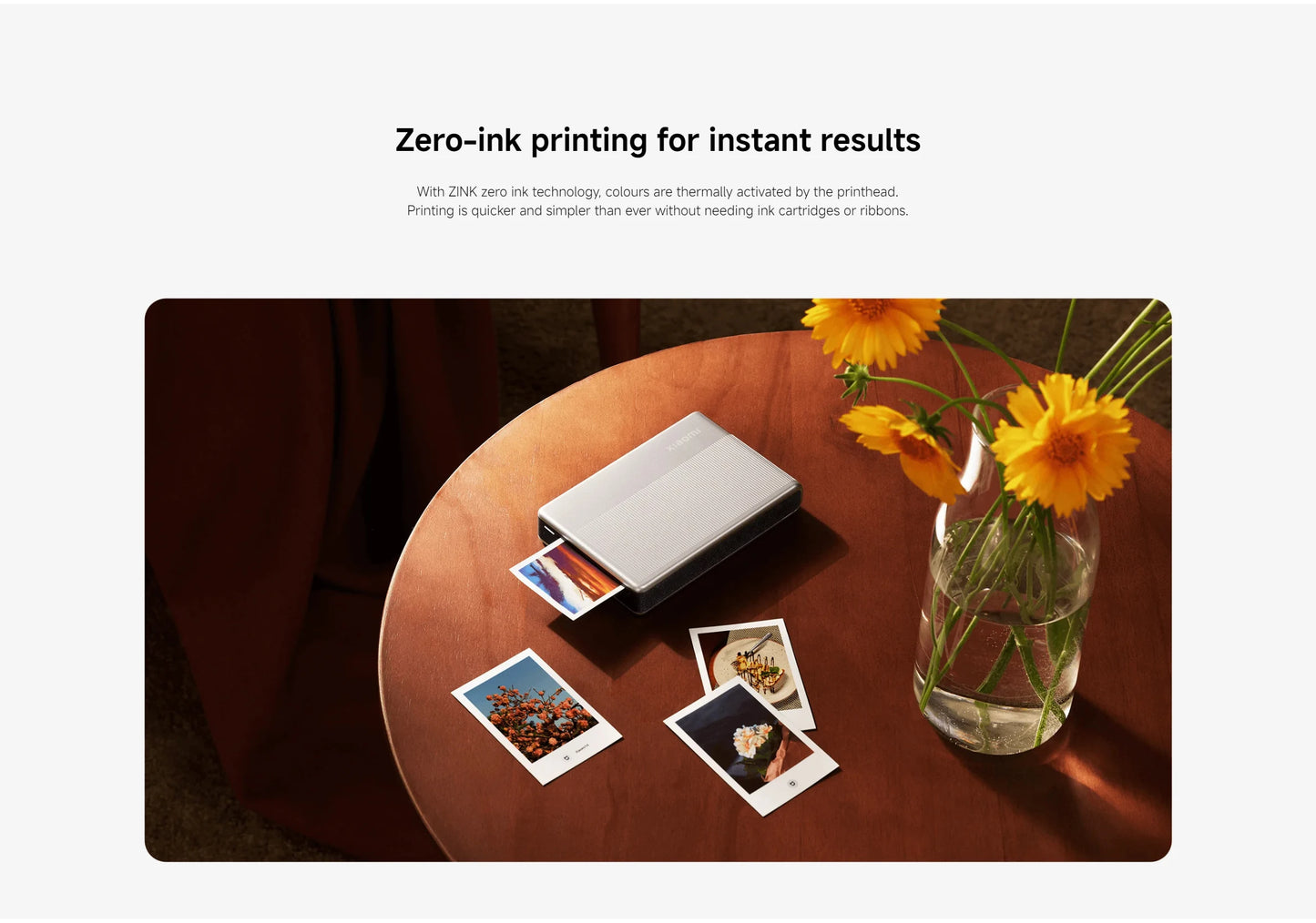 1S Photo Printer Kit 50 Sheets, Cordless Thermal Printing
