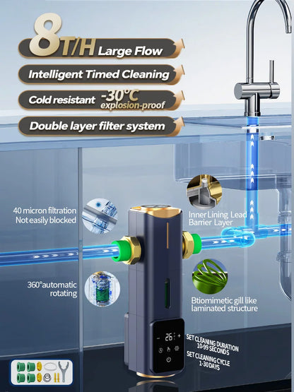 High Flow Central Water Purifier with Automatic Self-Cleaning
