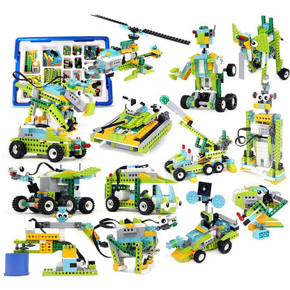 STEM Robot Building Kit with Programmable EV3-Compatible Bricks