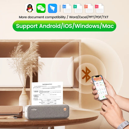 A4 Portable Thermal Printer for Documents and Receipts