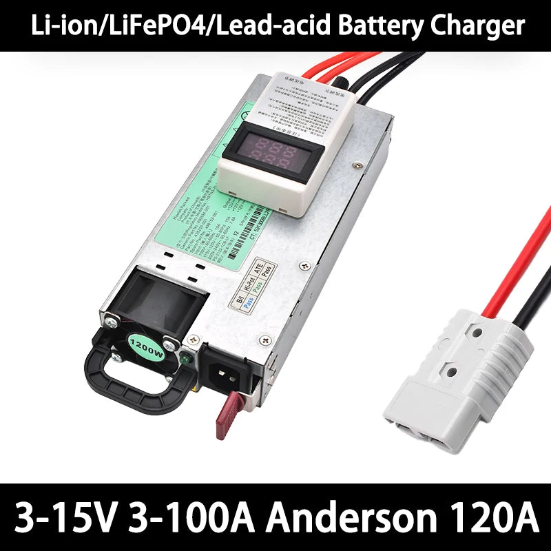 Portable 100A Solar Battery Charger with Anderson Connector