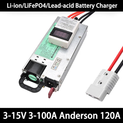 Portable 100A Solar Battery Charger with Anderson Connector