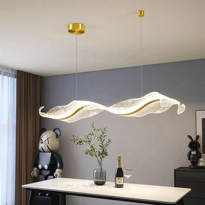 Modern Gold Warm LED Hanging Light 100cm