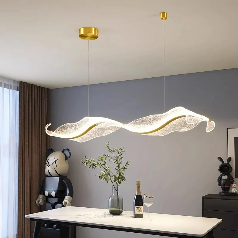 100cm Gold LED Dimmable Pendant Ceiling Light