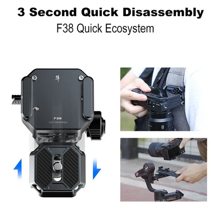 Lightweight Travel Tripod Carbon Fiber Quick Release Plate