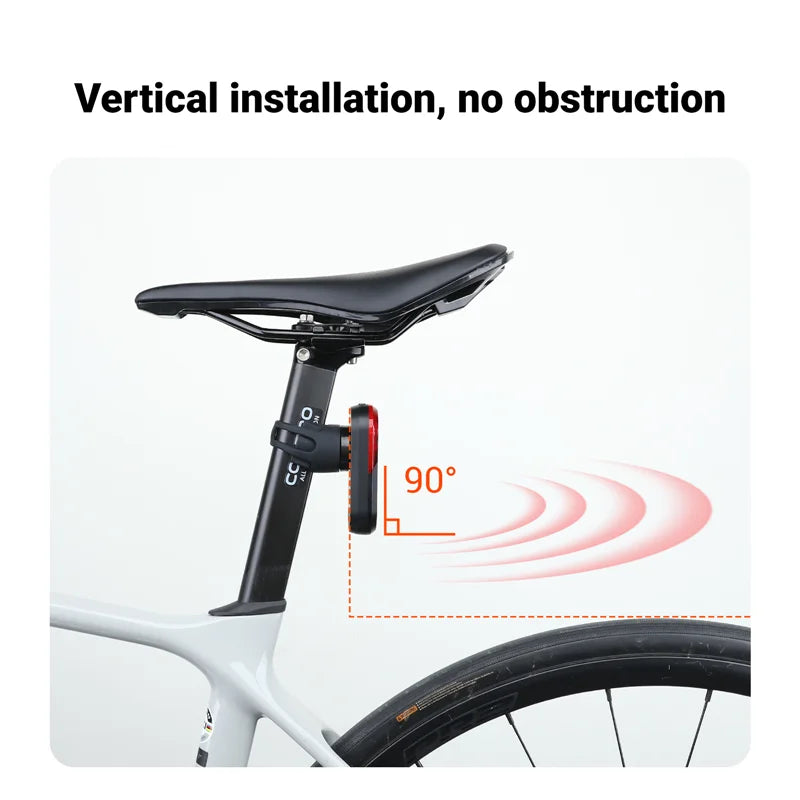 Smart Bike Taillight with Radar Brake Warning IP67