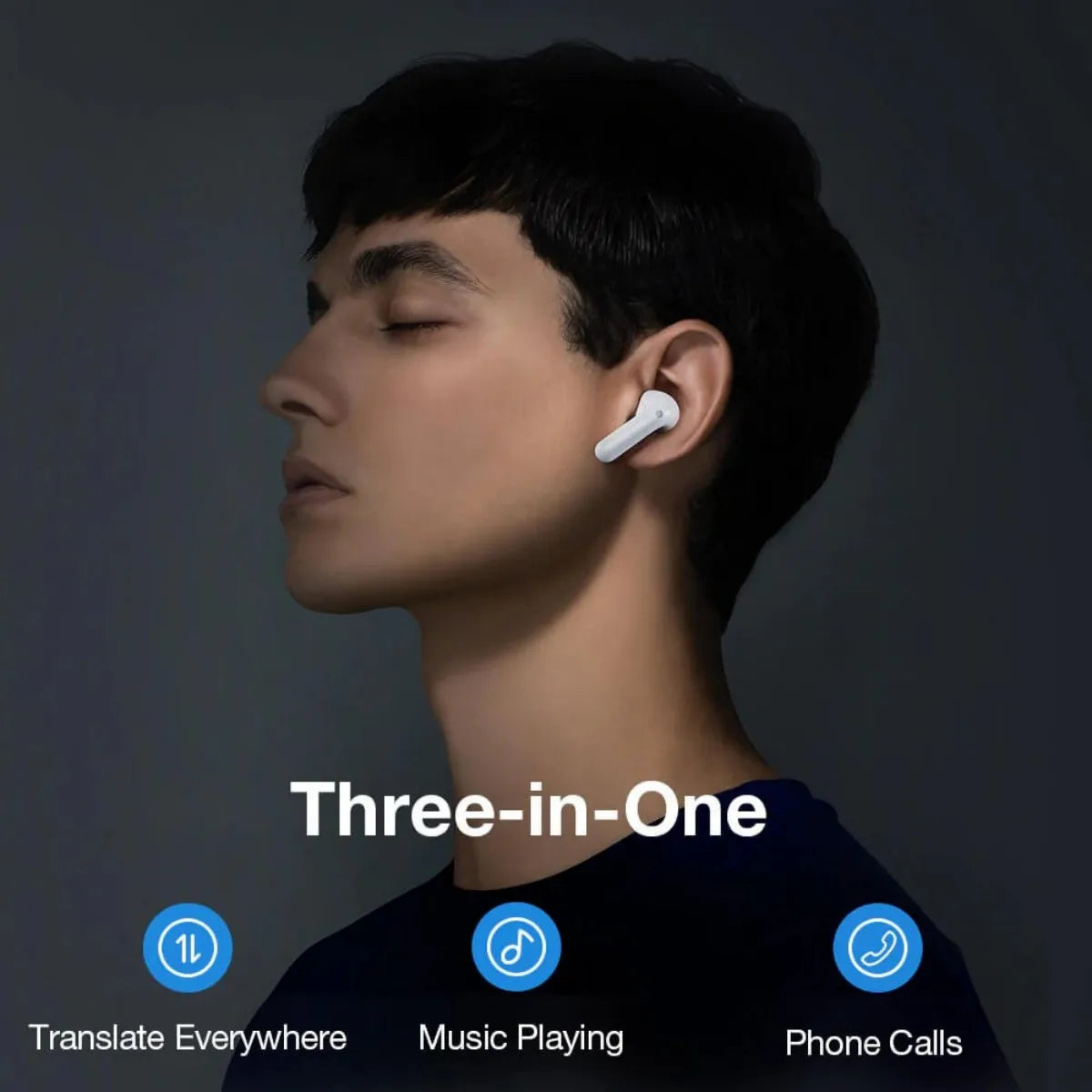 Smart Bluetooth Translation Earbuds for Travel & Business
