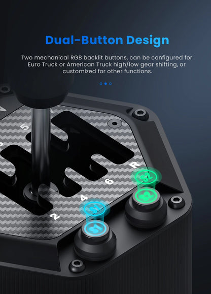 Dual-Mode Racing Shifter H-Type Sequential 6+R 7+R