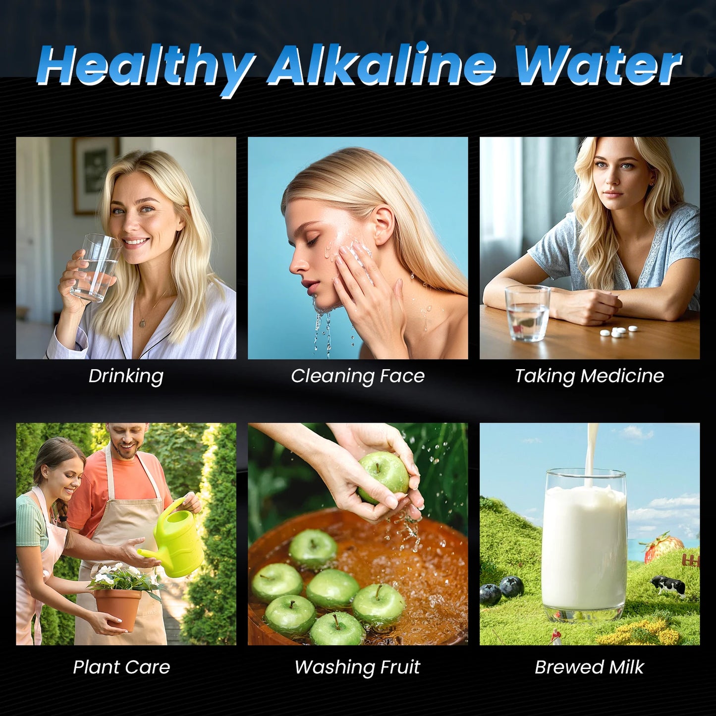 Alkaline Water Ionizer Machine with 11 Platinum Plates