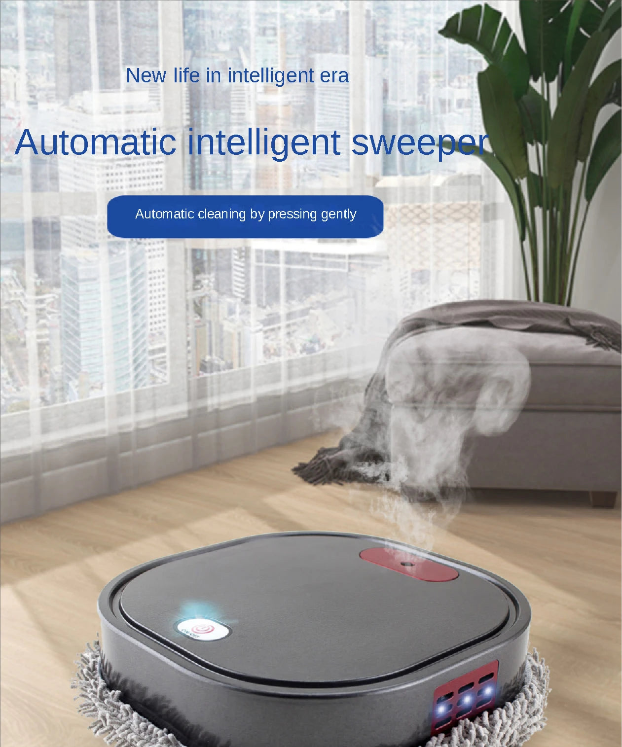 Smart Mopping Robot for Sweeping and Spraying