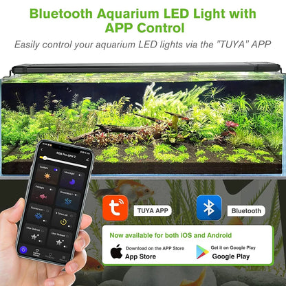 Smart Aquarium LED Light 90cm Bluetooth App Control Full Spectrum LED