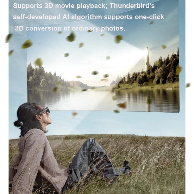 AR Video Glasses with HDR10 Private Cinema Display