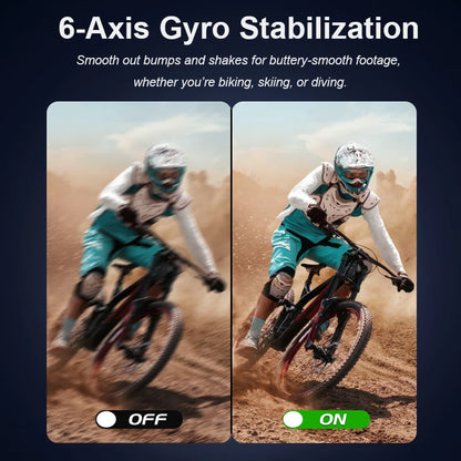 4K Waterproof Action Camera with 2.33" Touch Screen and WiFi