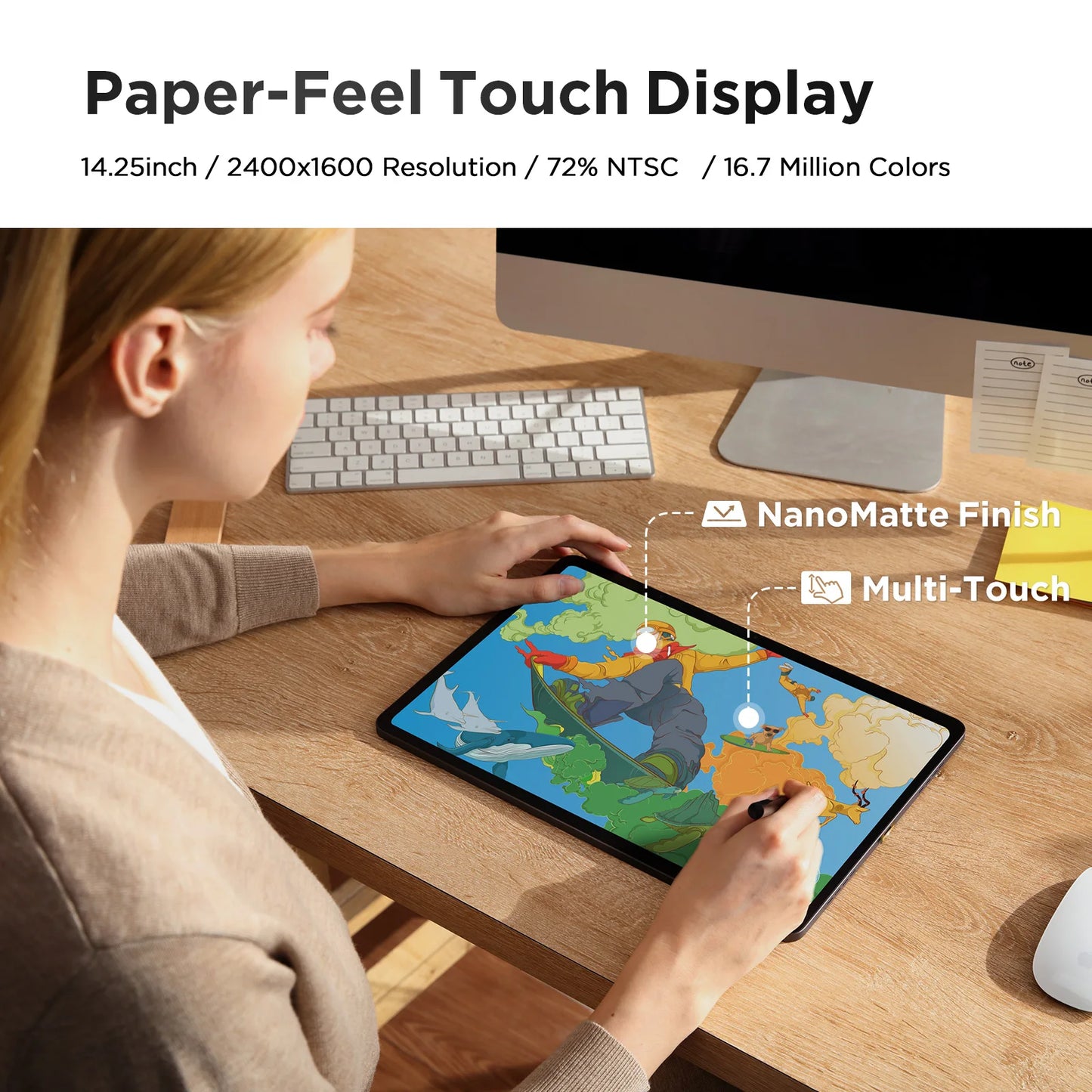 14.25" 2.4K Graphics Tablet with Android 14