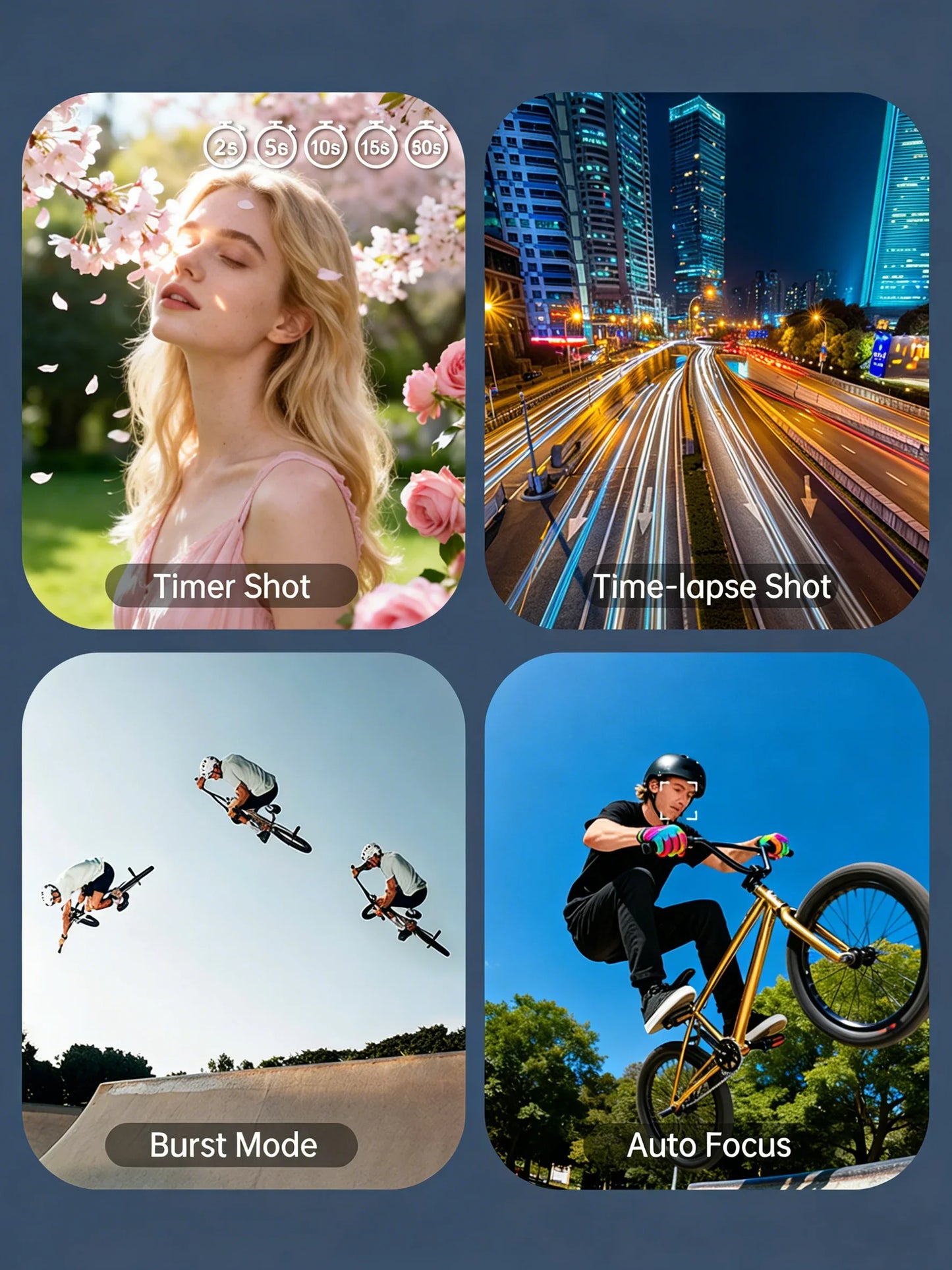 Portable Stabilized Vlogging Camera 4K 64MP Black Edition