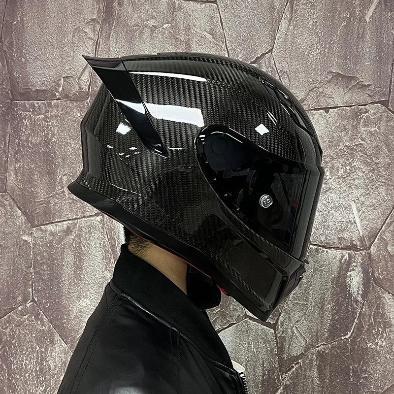 Full Face Motorcycle Helmet M  Carbon Fibre DOT