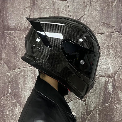 Full Face Motorcycle Helmet M  Carbon Fibre DOT