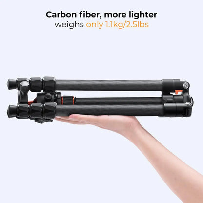Voyager 64” Carbon Fiber Travel Tripod with 36mm Ball Head