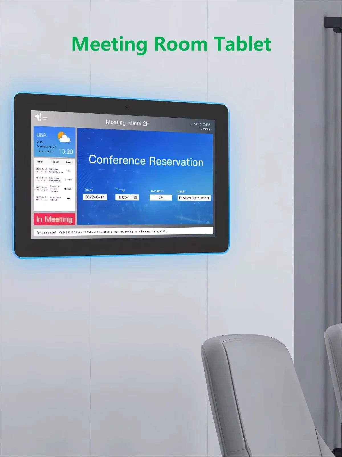 10.1 Inch Meeting Room Booking Tablet NFC RFID POE 32G
