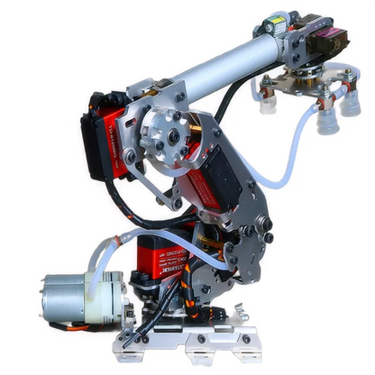 Programmable Robotic Arm with Servos and Suction