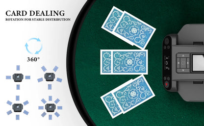 360° Rotating Automatic Card Shuffler and Dealer Machine