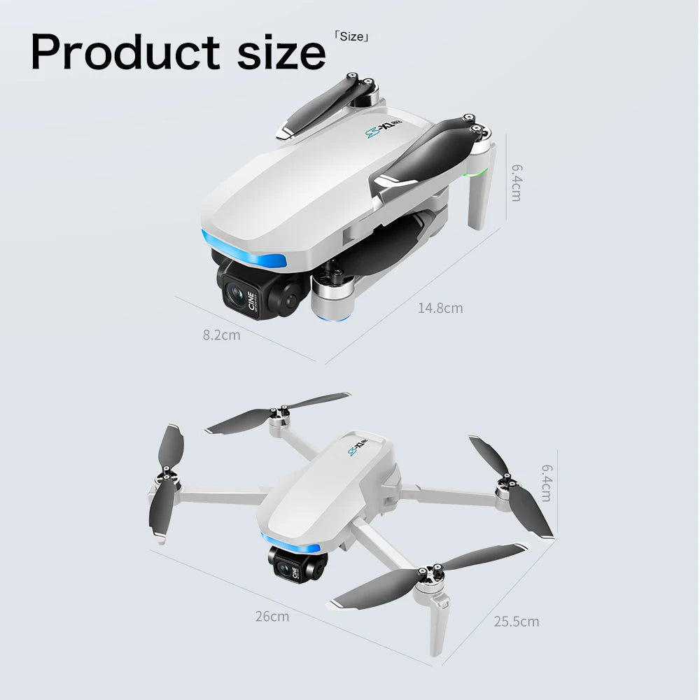 GPS Drone 8K HD Camera Brushless Motor 3 Axis Gimbal
