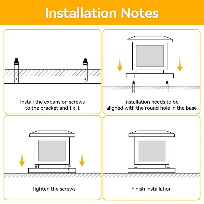 20cm Waterproof Solar LED Post Lights 2 Pack