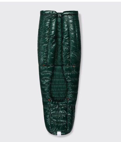 Ultralight -5C Down Sleeping Bag 800FP Twilight Green Large