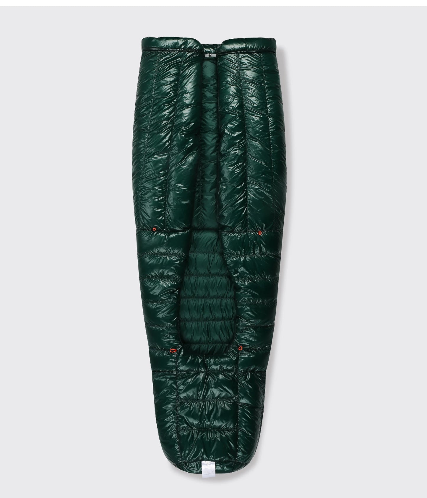 Compact Winter Hiking Down Quilt Sleeping Bag Twilight Green Regular