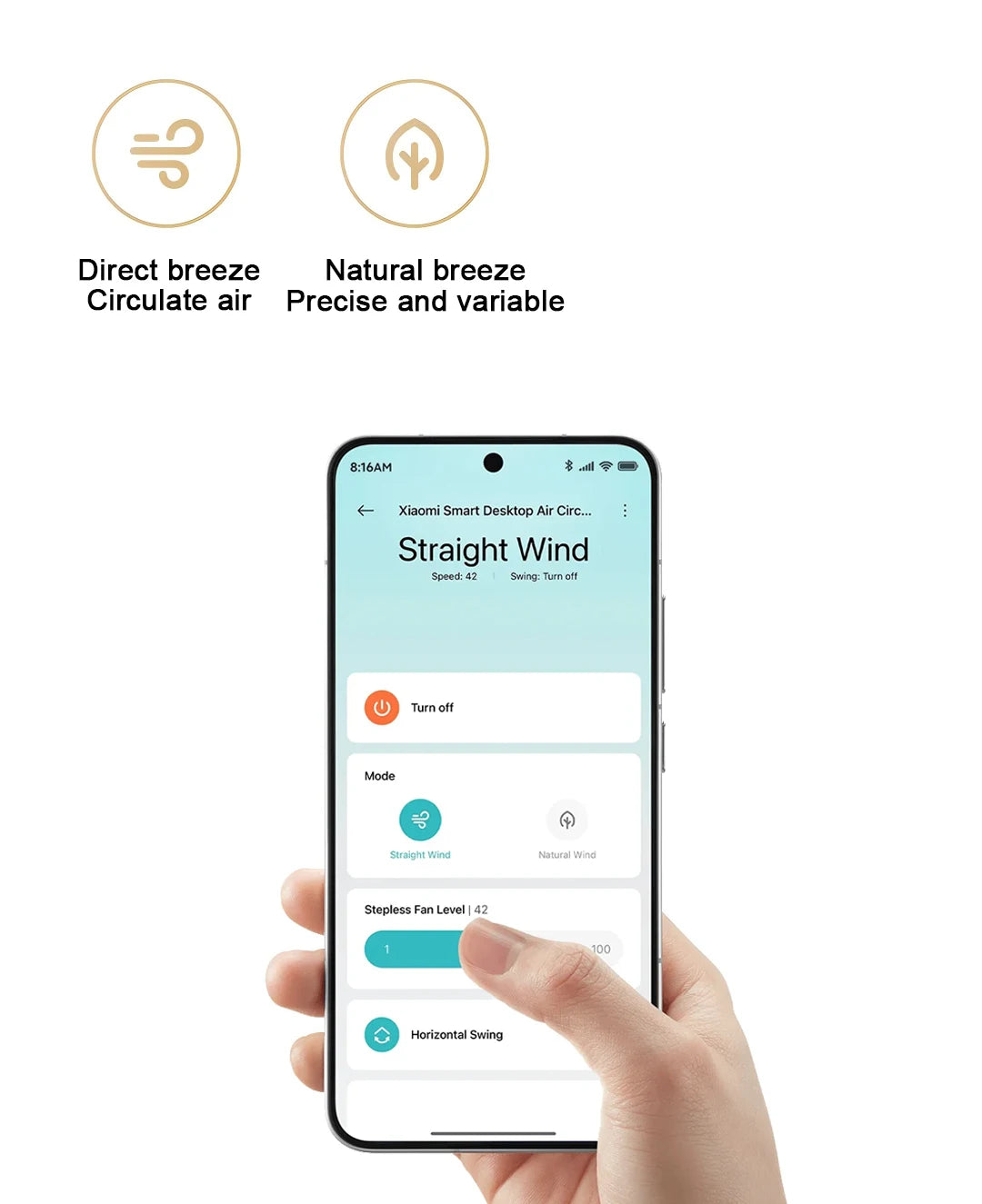 XIAOMI MIJIA Smart DC Inverter Desktop Fan with App Control and 3D Airflow