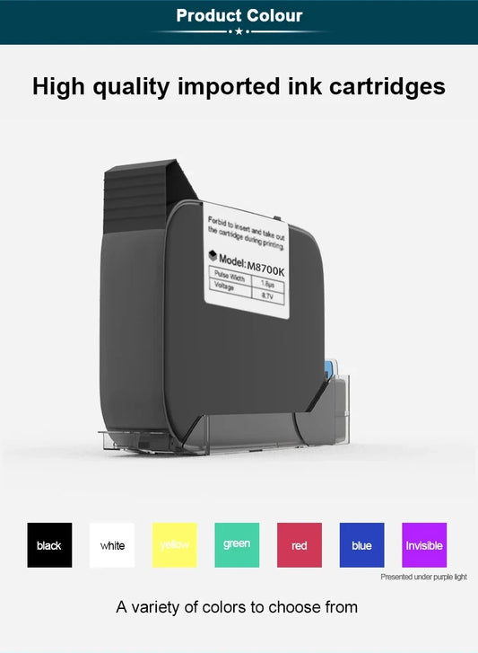 5PCS Original 12.7mm Ink Cartridges Quick Dry
