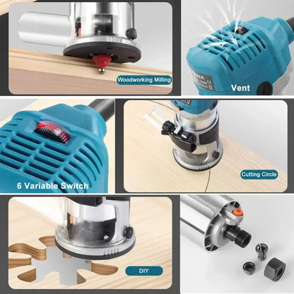 220V 2000W Electric Wood Trimming Router Tool