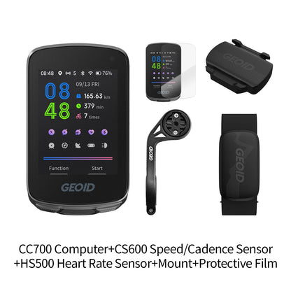 Smart Waterproof Cycling Computer Sensor Mount Bundle