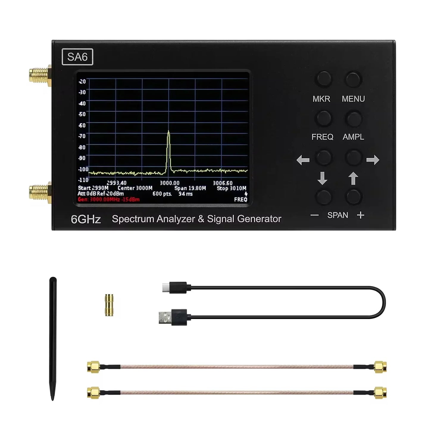 Portable 6GHz Spectrum Analyzer Signal Generator