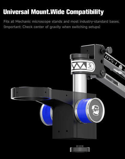 Heavy Duty Microscope Rotating Stand Dual Arm 360 Degree Support