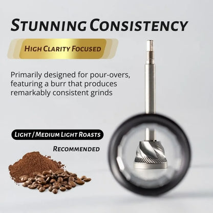 Precision Hand Coffee Grinder with Fine Adjustment for Pour Over