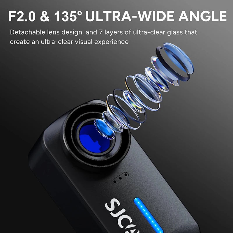 Waterproof Black 4K Sports Camera with EIS Stabilisation