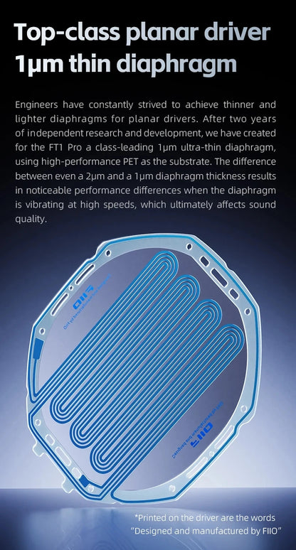 Professional Studio Headphones with Open-Back Planar Design