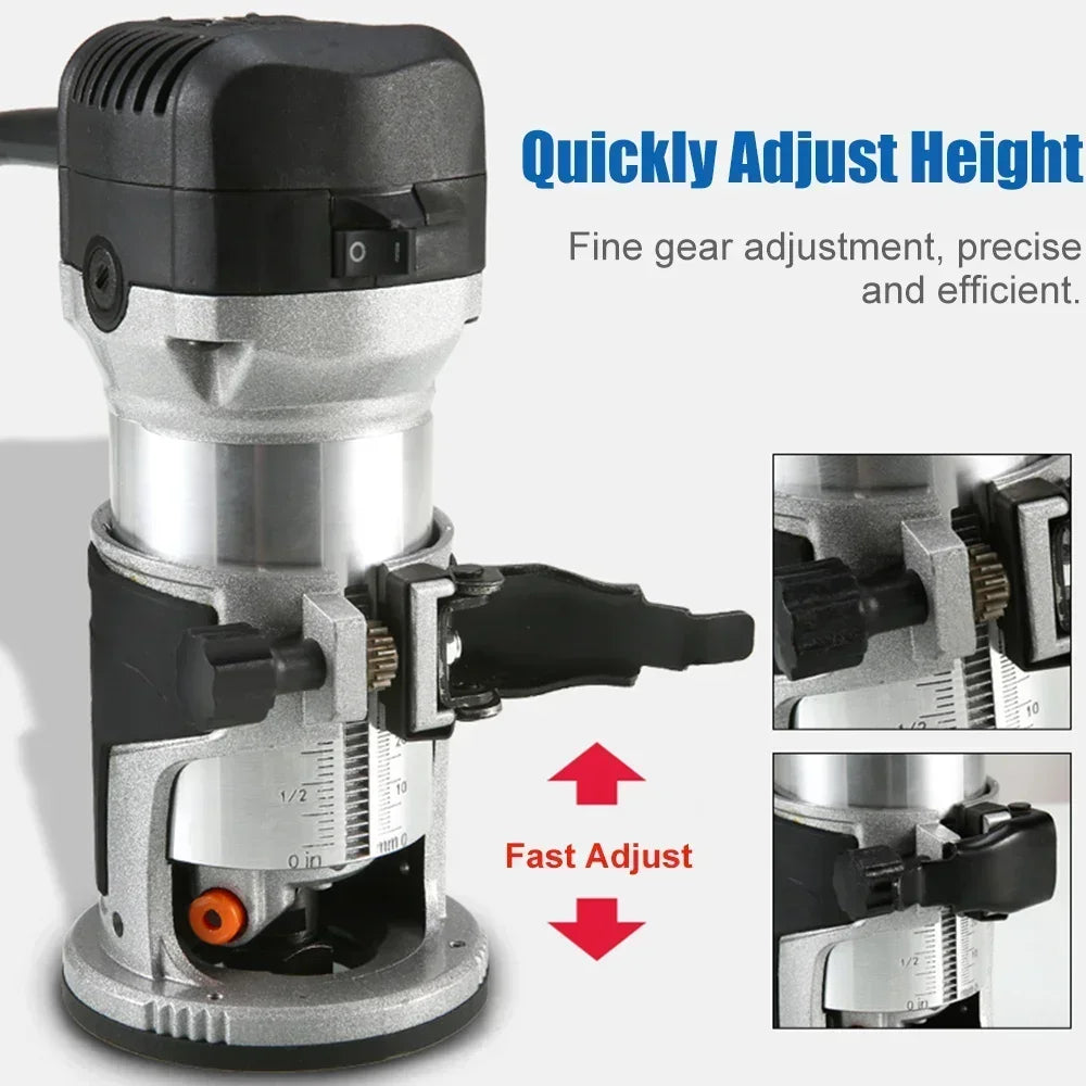 2000W Blue Wood Router with 40000RPM for DIY