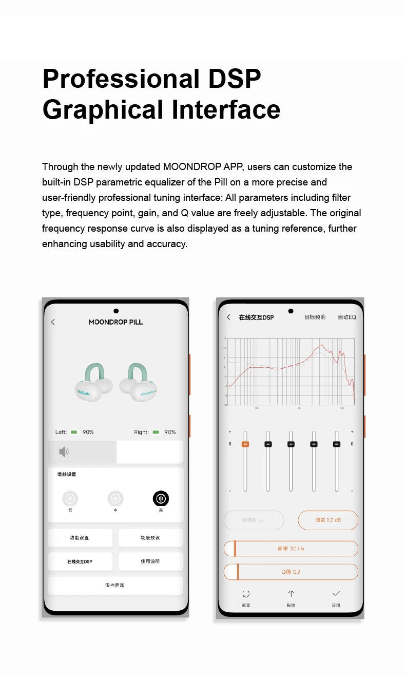 Green Bluetooth 6.0 Open-Ear Earphones with Built-in Mic and IPX4