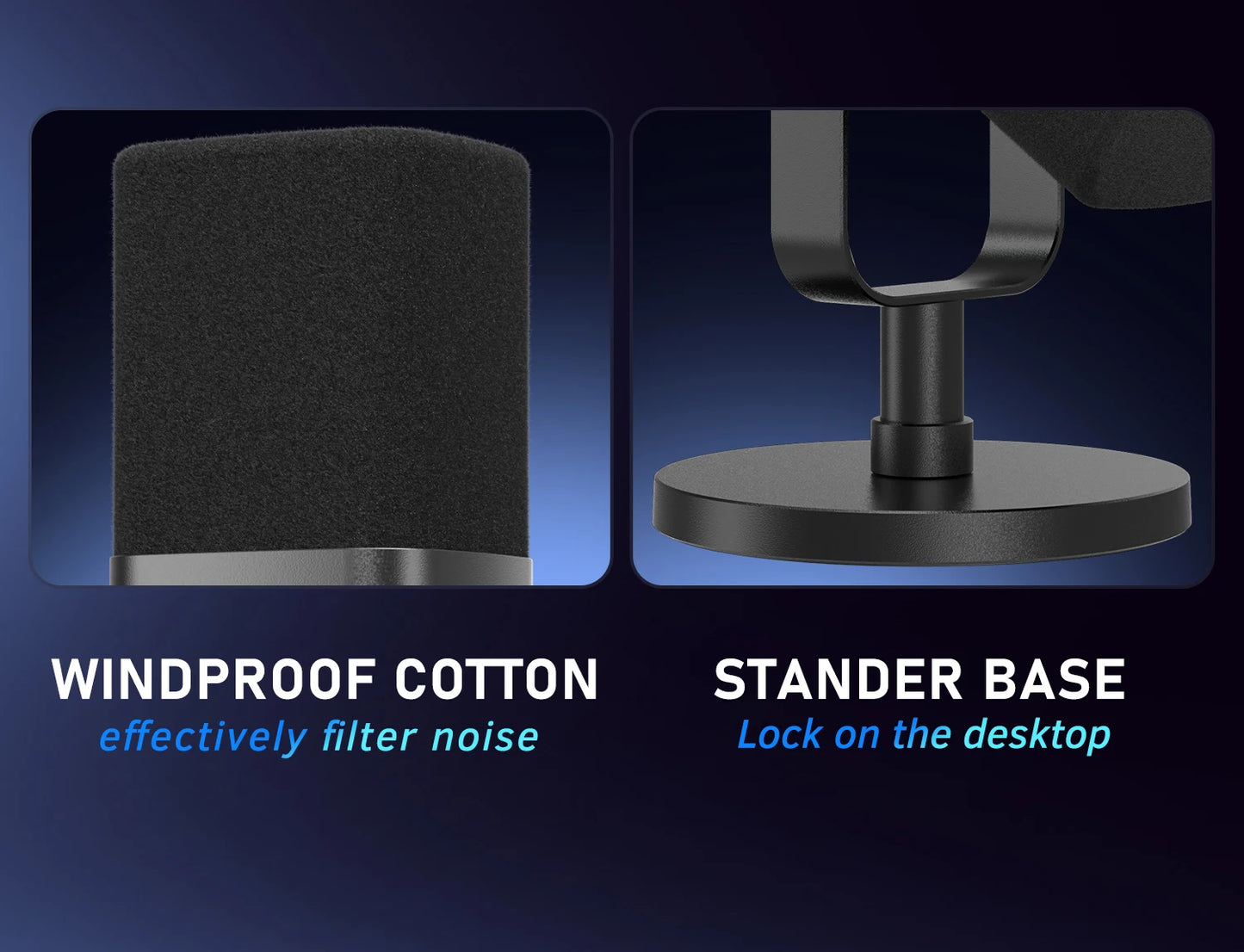Black Dynamic USB XLR Microphone