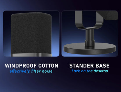 Black Dynamic USB XLR Microphone
