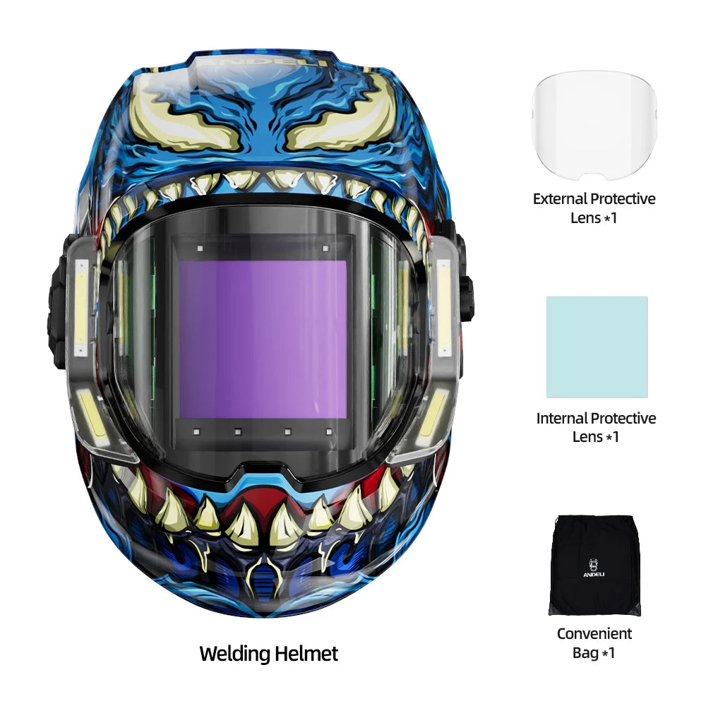 DB 4LED Auto Darkening Welding Helmet Large View