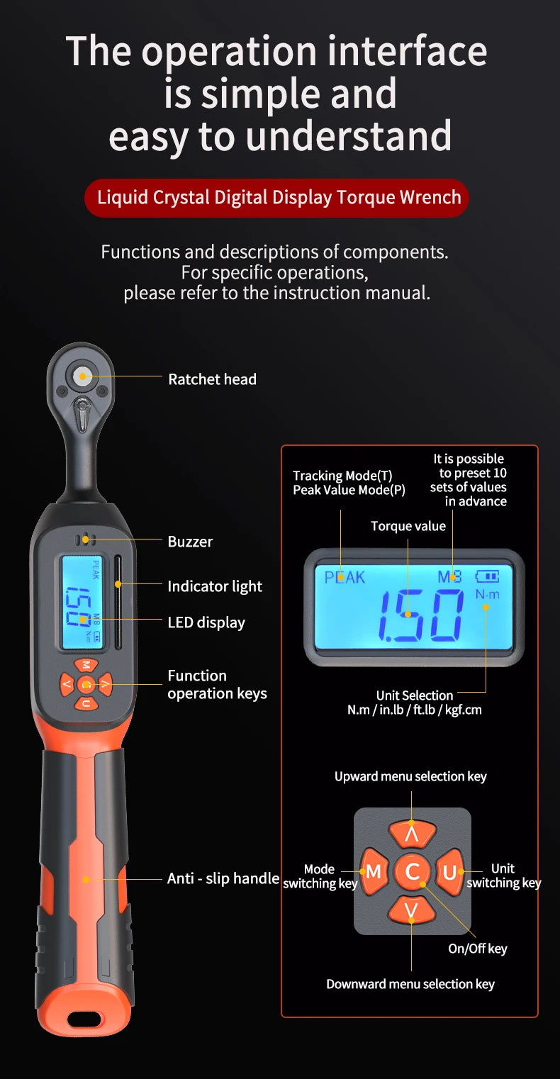 Professional 4.2–85N.m Torque Wrench for Accurate Tightening