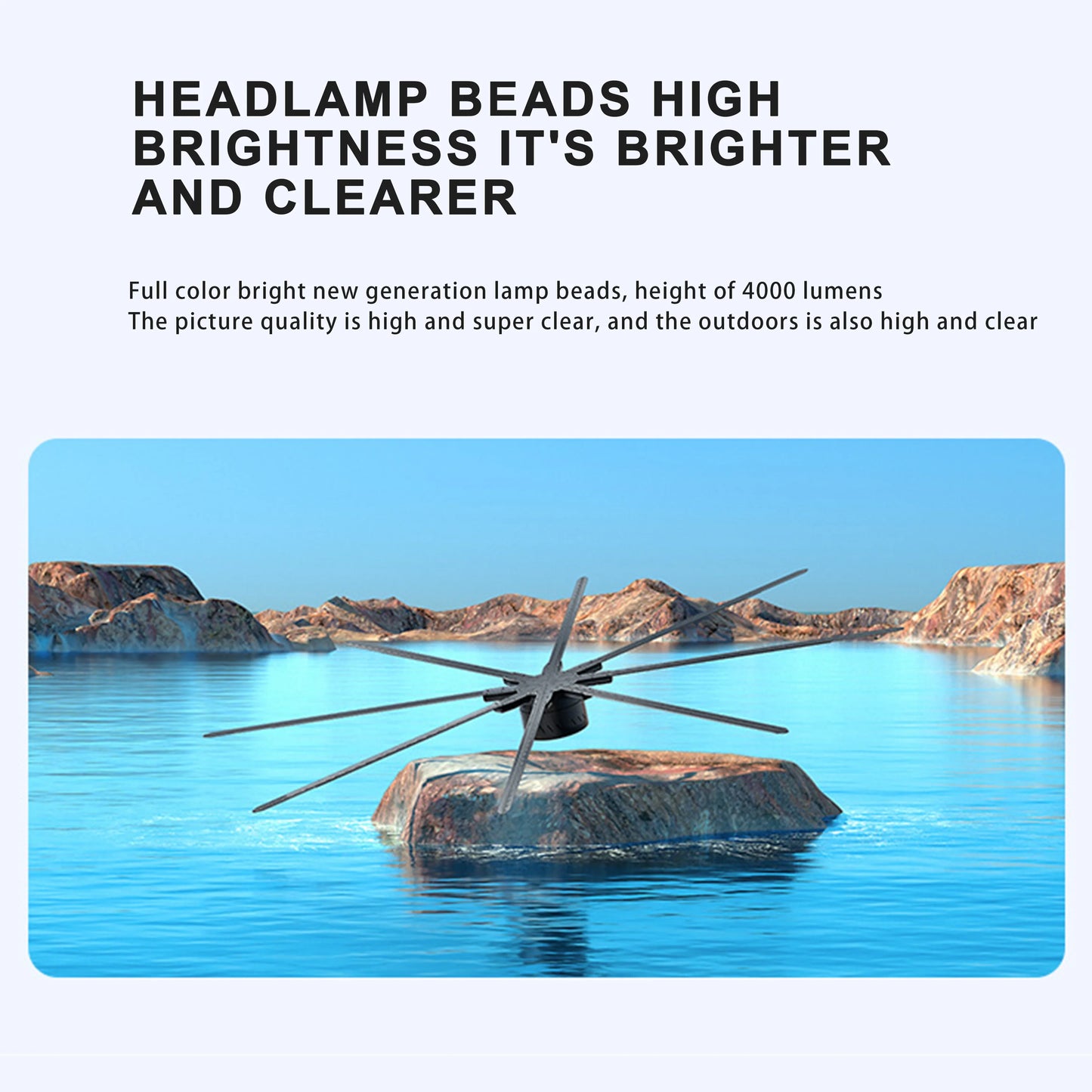 56cm 3D Holographic Fan Display with WiFi Control
